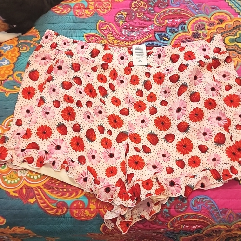 Torrid Retro Chic ruffle shorts